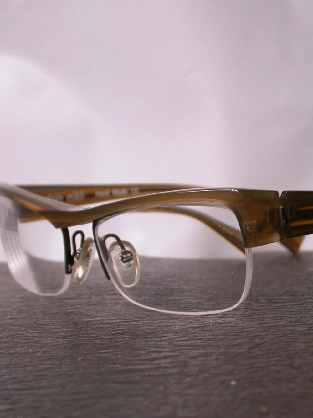 Alain Mikli Green Clear Stylish Eyeglasses Frames Hand Made